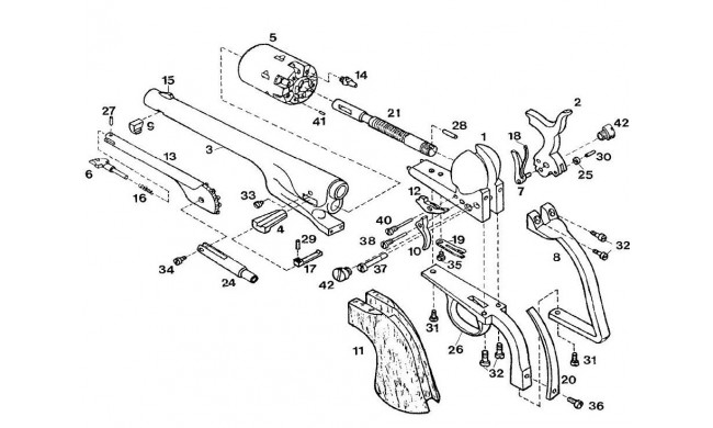 VIS DE PONTET ARRIERE COLT UBERTI