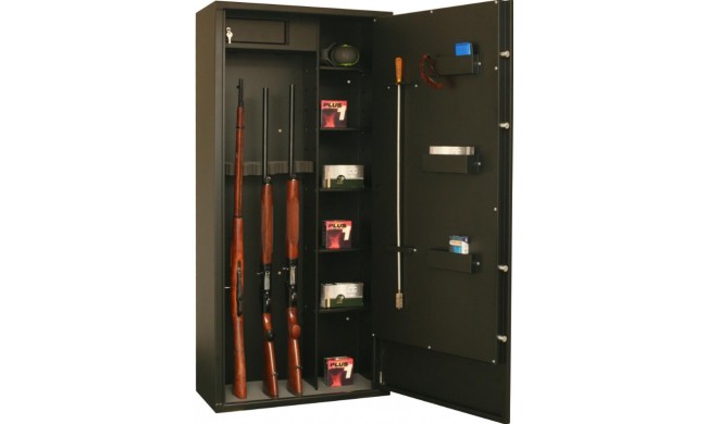 ARMOIRE FORTE INFAC 12 ARMES A LUNETTE + COFFRE INTERIEUR