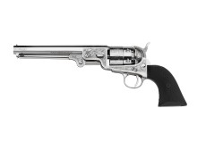 REVOLVER PIETTA 1851 NAVY NICKELE GRAVE CAL 44