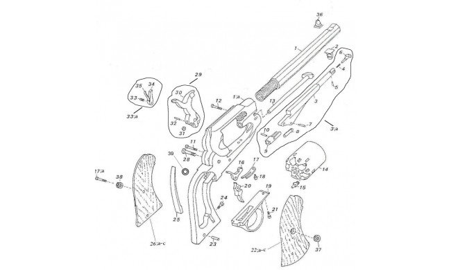 VIS DOIGT ELEVATEUR REMINGTON PATTERN PEDERSOLI