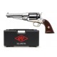 REVOLVER PIETTA 1858 REMINGTON NEW MODEL ARMY SHERIFF PLAQUETTES QUADRILLLEES EN VALISE