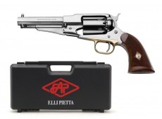 REVOLVER PIETTA 1858 REMINGTON NEW MODEL ARMY SHERIFF PLAQUETTES QUADRILLLEES EN VALISE