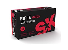 BOITE DE 50 CARTOUCHES SK RIFLE MATCH CALIBRE 22LR 40GR