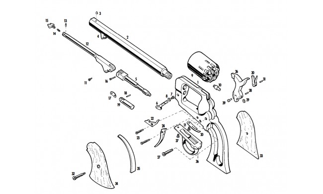 ARRETOIR DU BARILLET 1862 SPILLER&BURR PIETTA