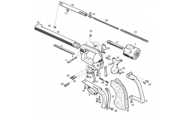 MANETTE +BAGUETTE EJECTEUR FINI 1873SAA PIETTA