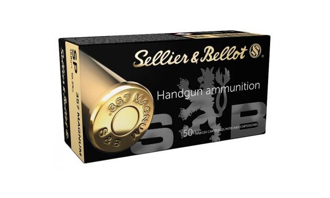 50 CARTOUCHES SELLIER&BELLOT SJSP 158GR CALIBRE 357MAG