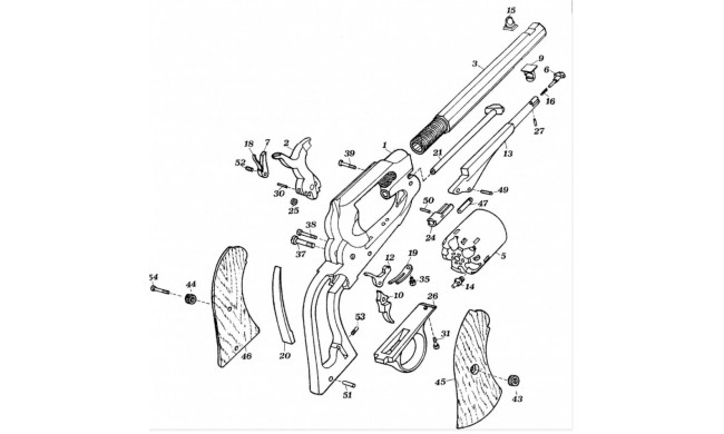 AXE DE BARILLET 1858 UBERTI