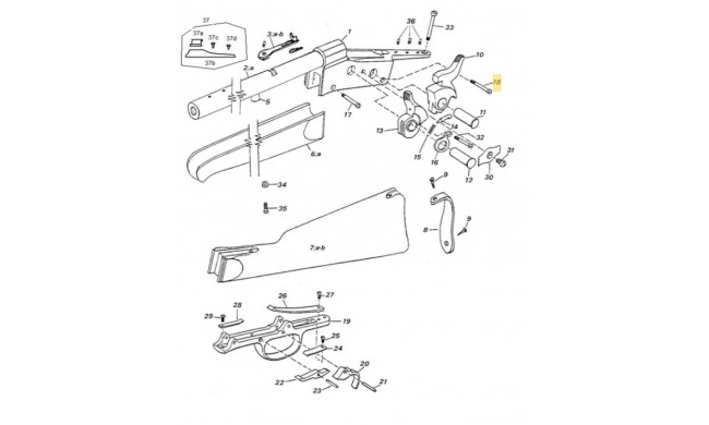 VIS ANTERIEUR DE SOUS GARDE ROLLING BLOCK SPORTING PEDERSOLI