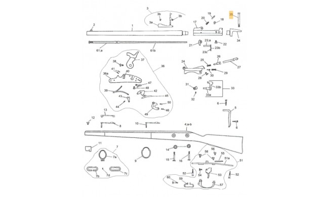 VIS DE QUEUE DE CULASSE PEDERSOLI SPRINGFIELD TRAPDOOR REF-M70AFM5562